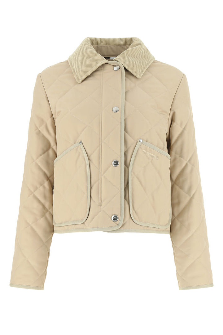 Beige polyester jacket