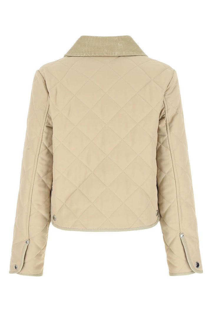 Beige polyester jacket