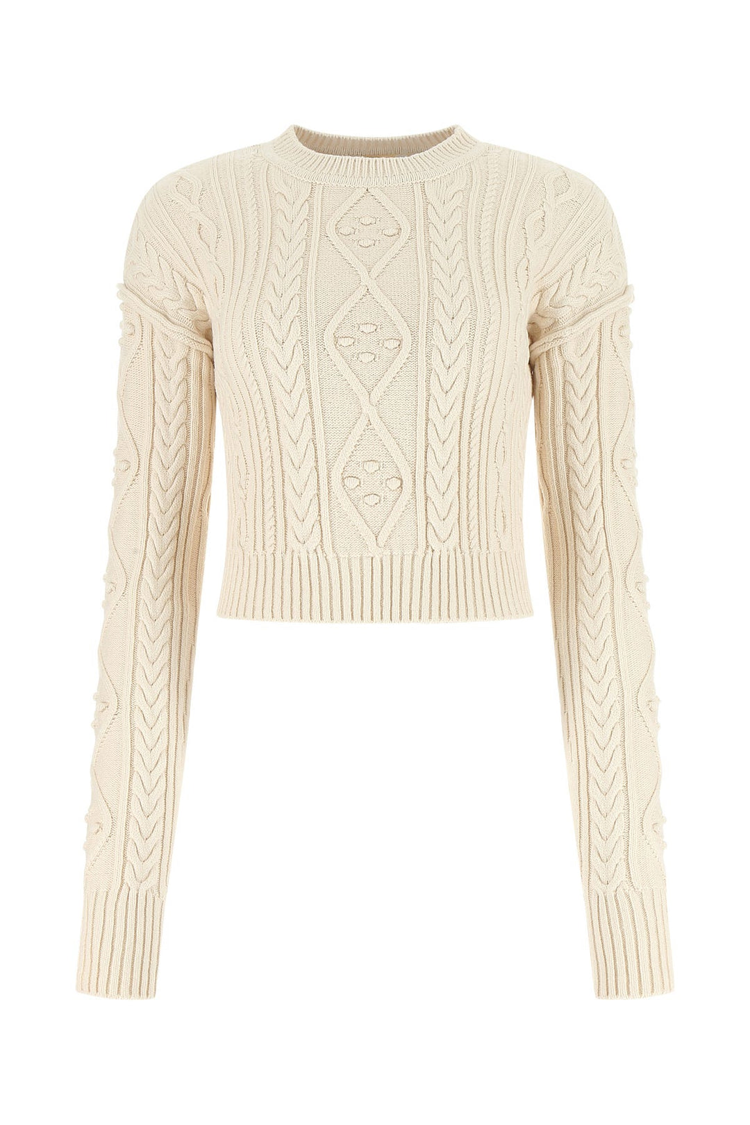 Sand cotton blend Drava sweater