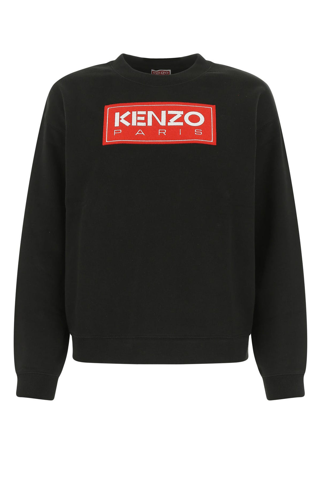 Black cotton oversize sweatshirt