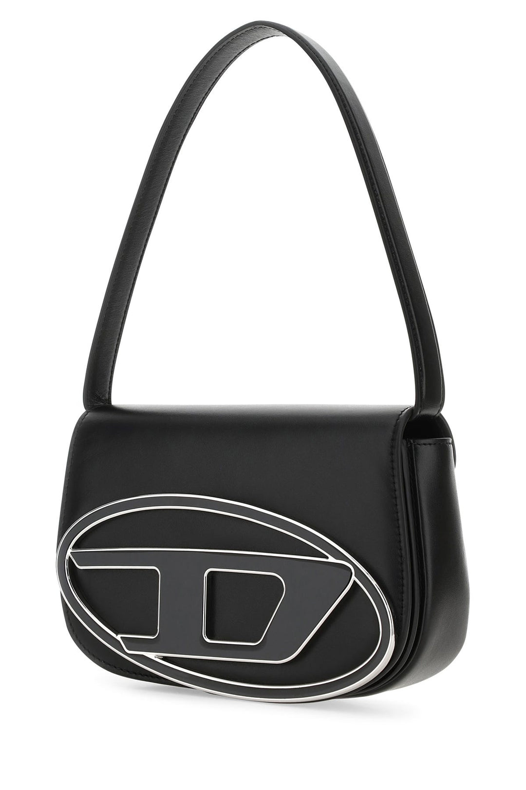 Black leather 1DR shoulder bag