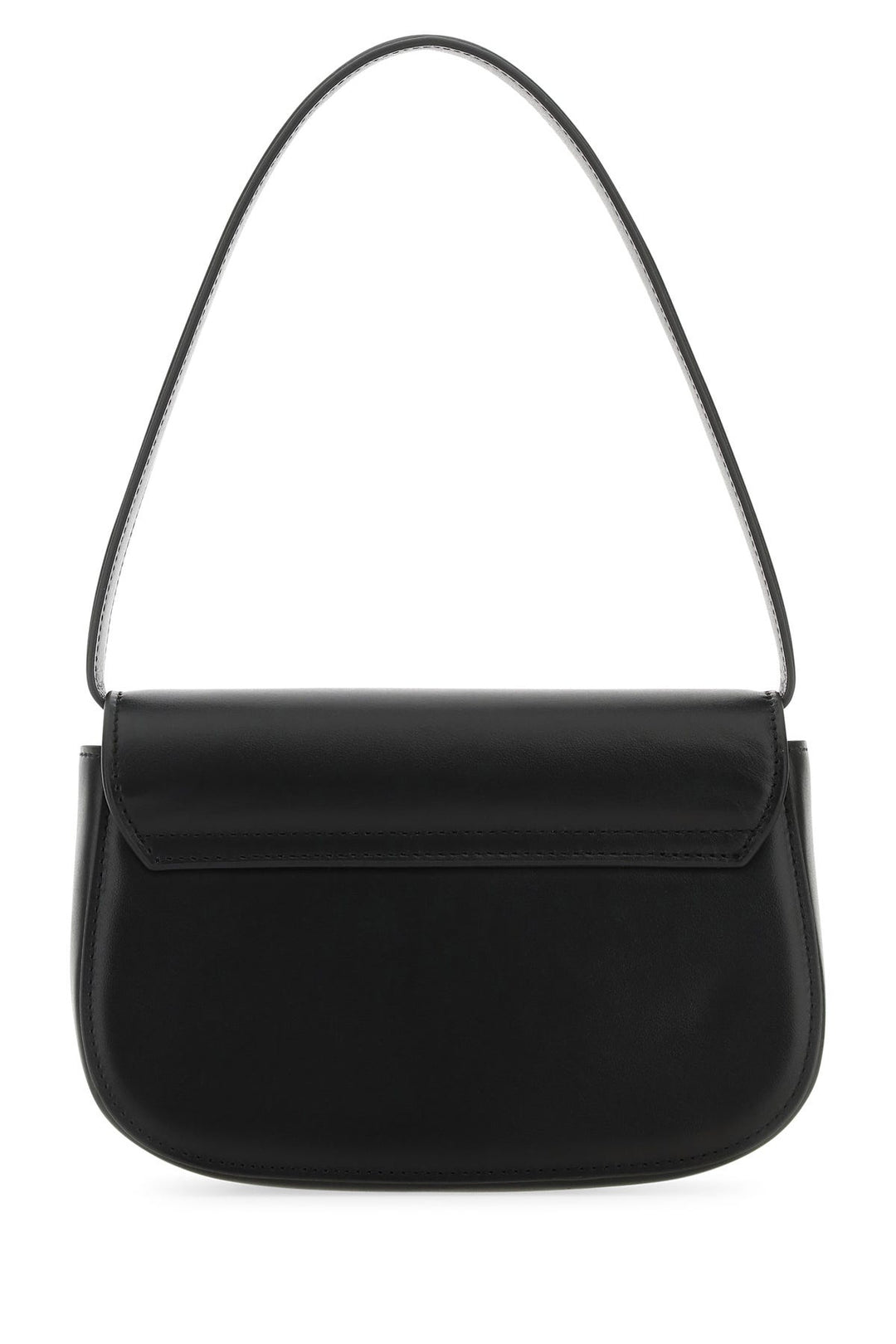 Black leather 1DR shoulder bag