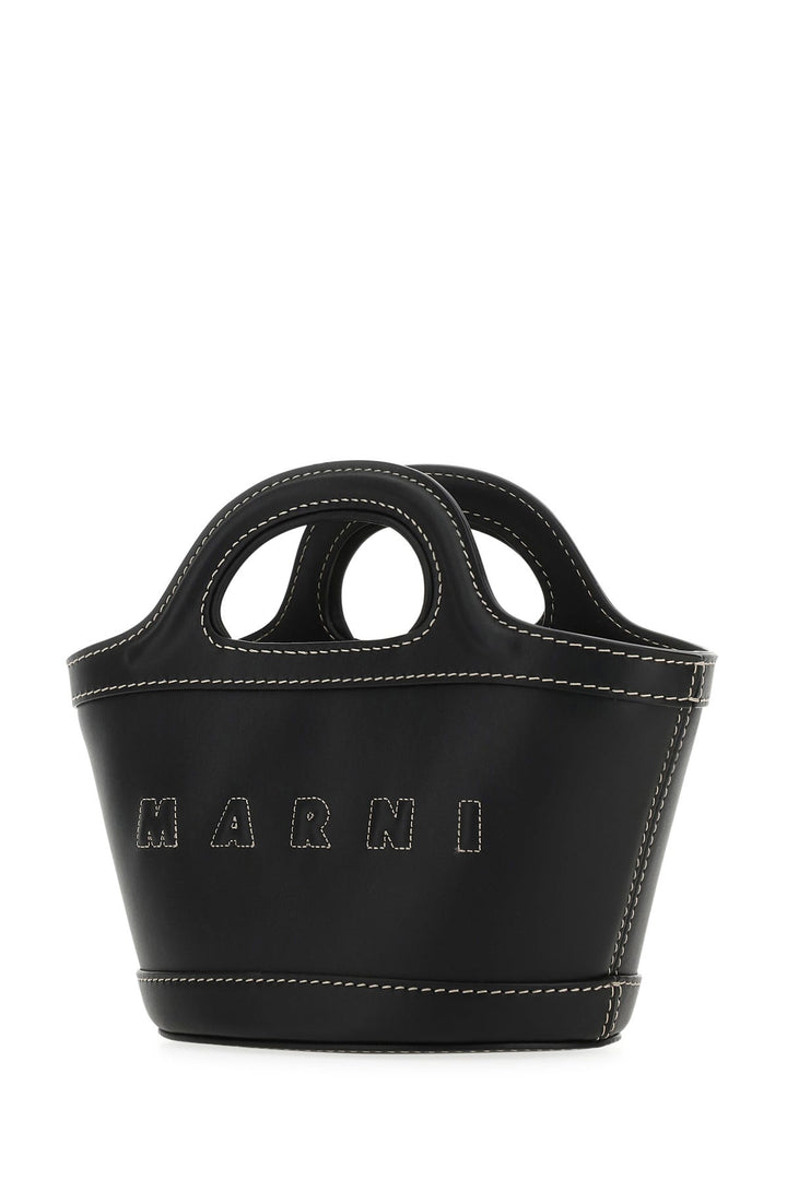 Black leather micro Tropicalia handbag