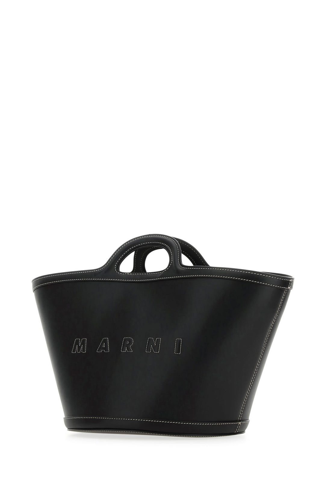 Black leather small Tropicalia handbag