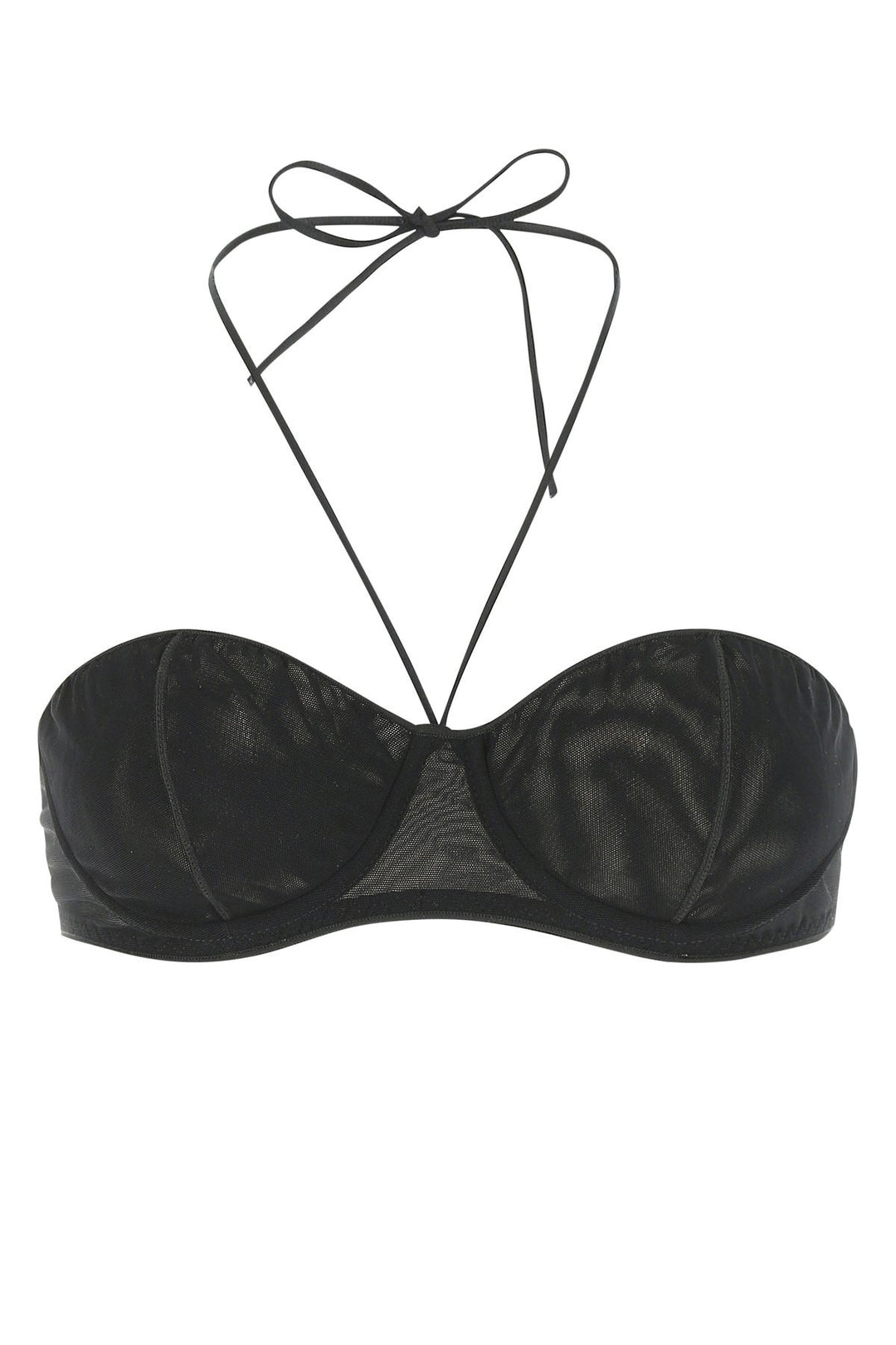 Black mesh bra