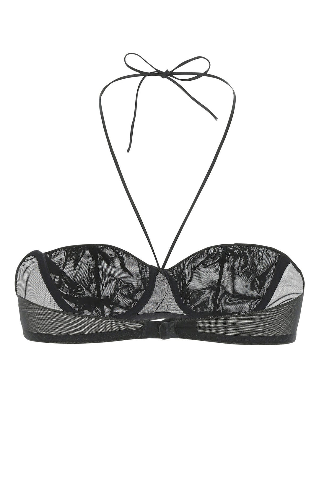 Black mesh bra