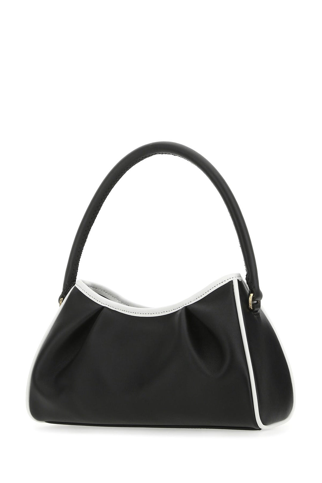 Two-tone leather Dimple Moon shoulder bag