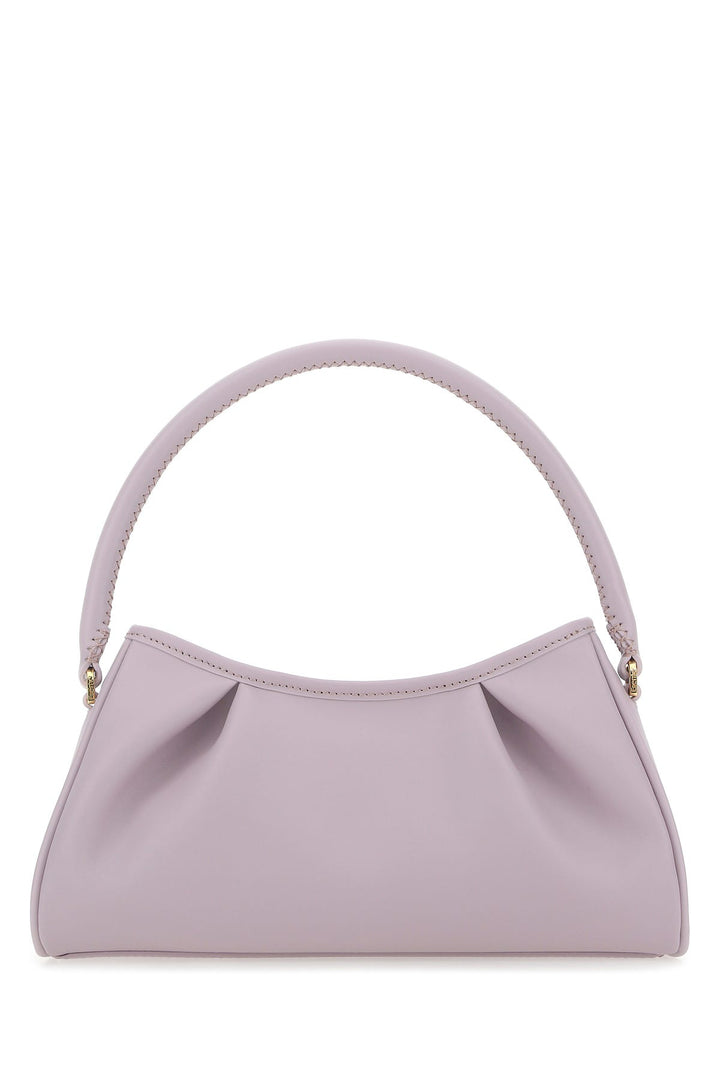 lilac leather Dimple Moon shoulder bag