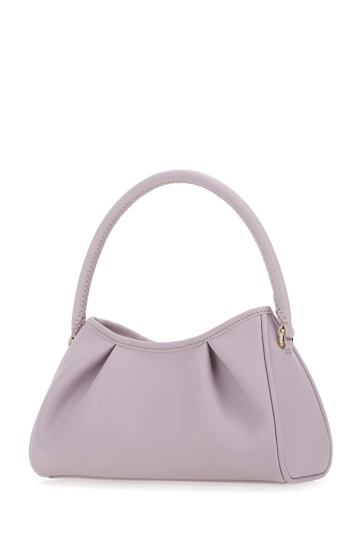 lilac leather Dimple Moon shoulder bag