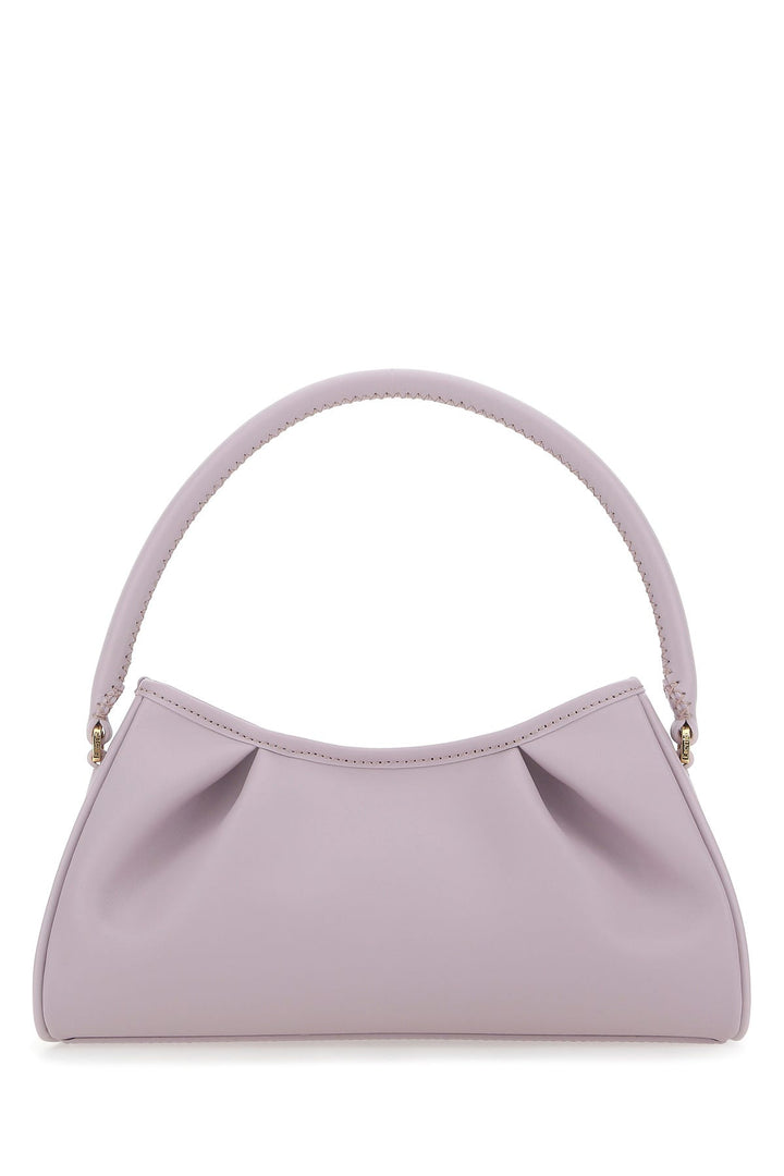 lilac leather Dimple Moon shoulder bag