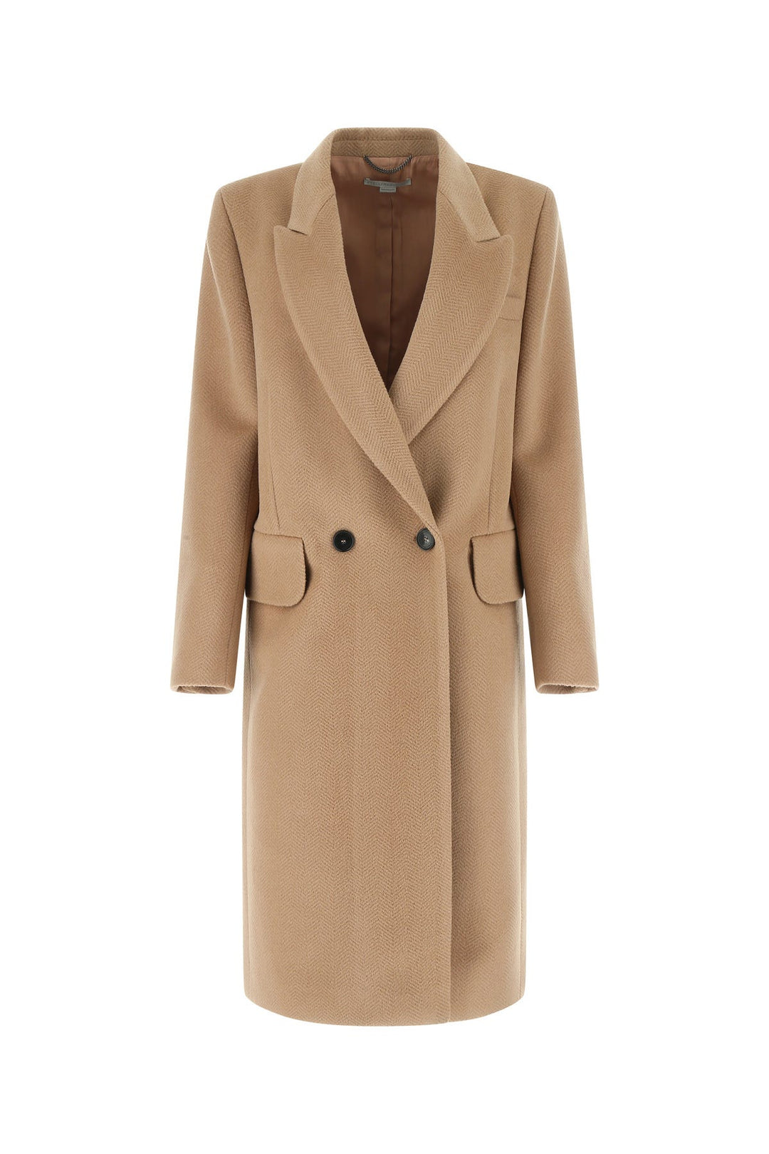 Antiqued pink wool coat