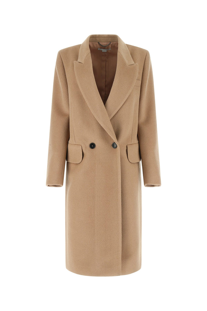 Antiqued pink wool coat