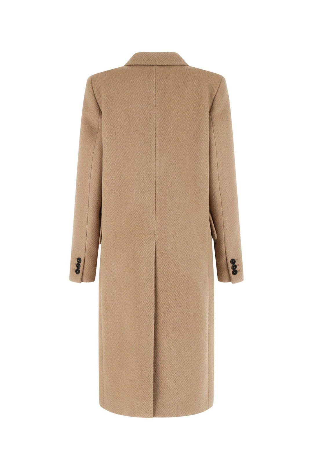 Antiqued pink wool coat