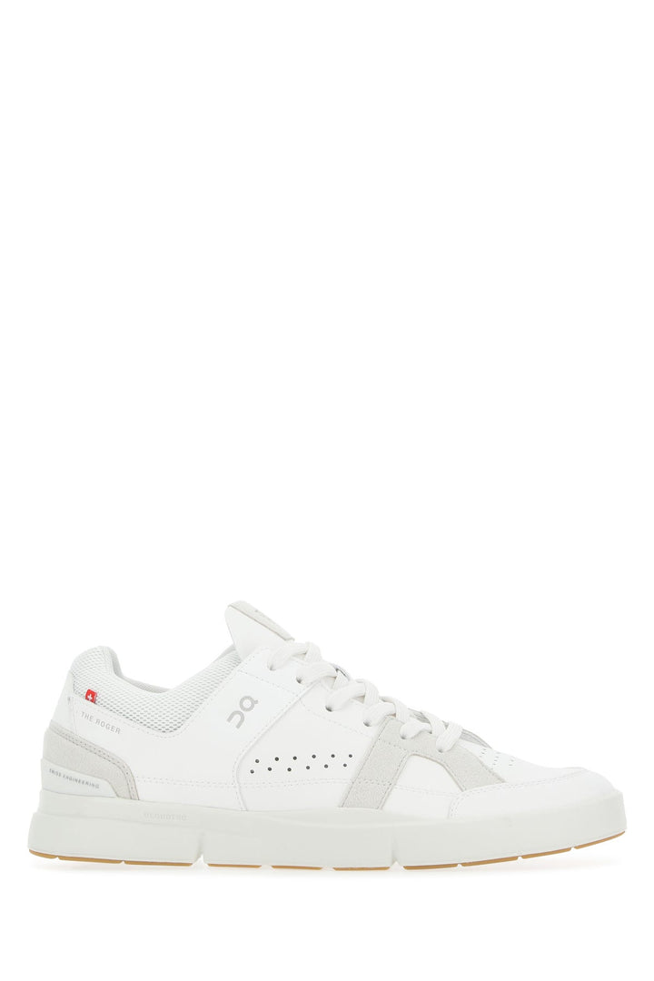 White synthetic leather and fabric The Roger Clubhouse sneakers