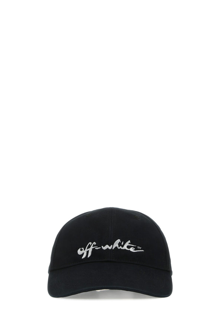 Black cotton baseball cap