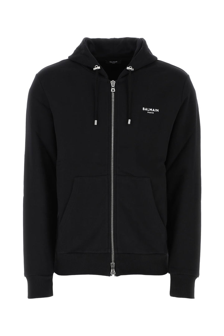 Black cotton sweatshirt