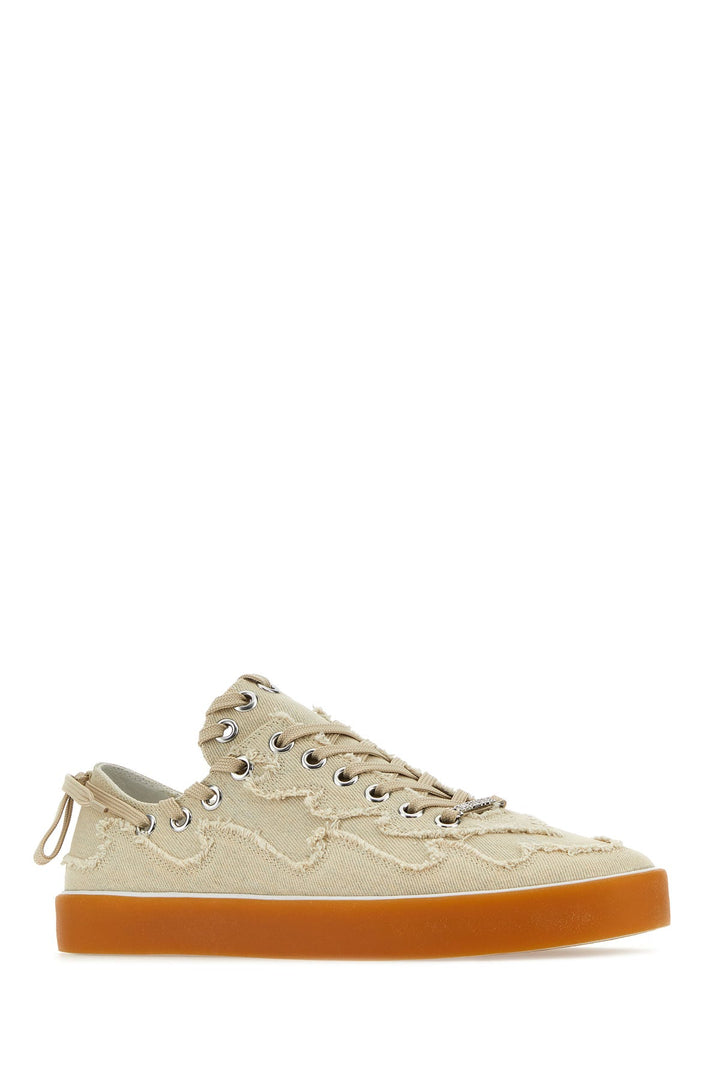 Sand canvas sneakers