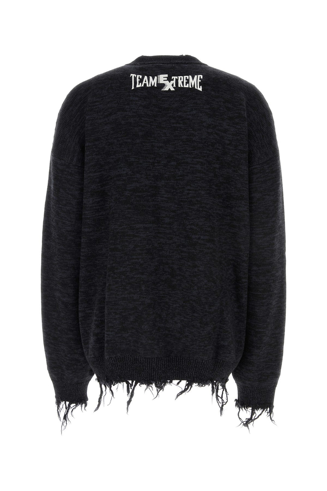 Two-tone wool oversize sweater