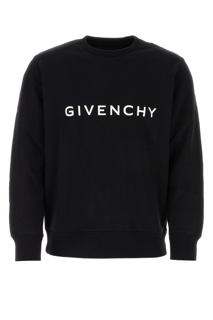 Black cotton sweatshirt