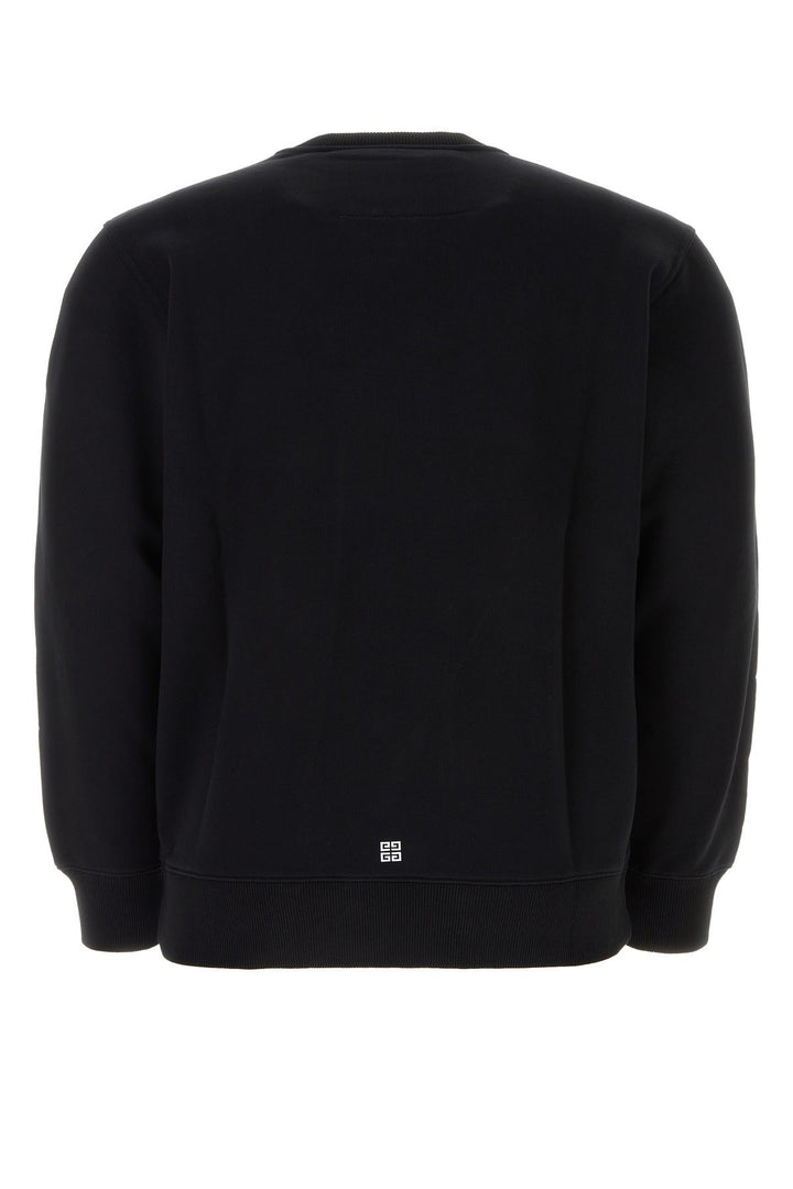 Black cotton sweatshirt