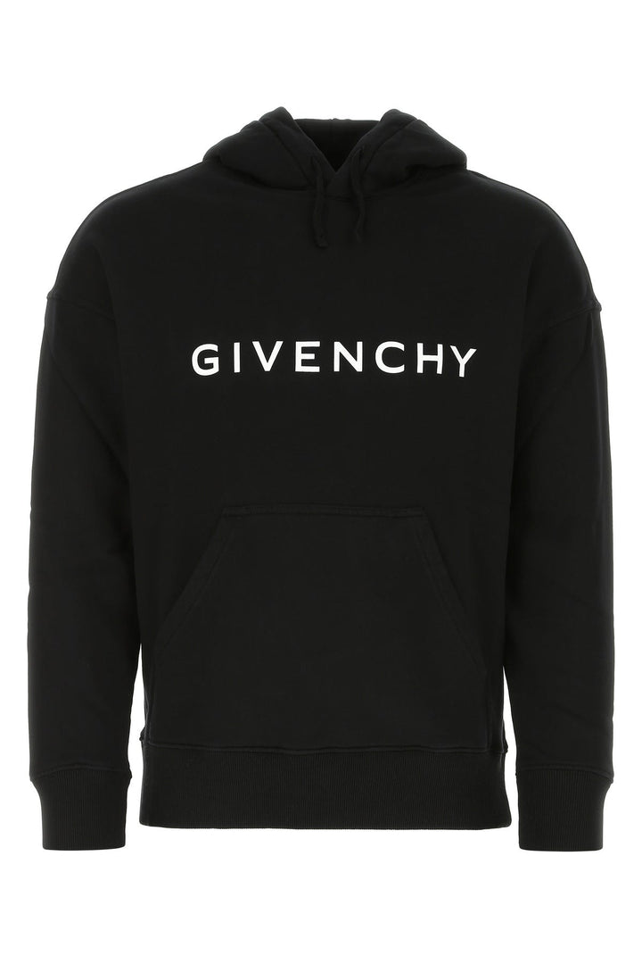 Black cotton sweatshirt