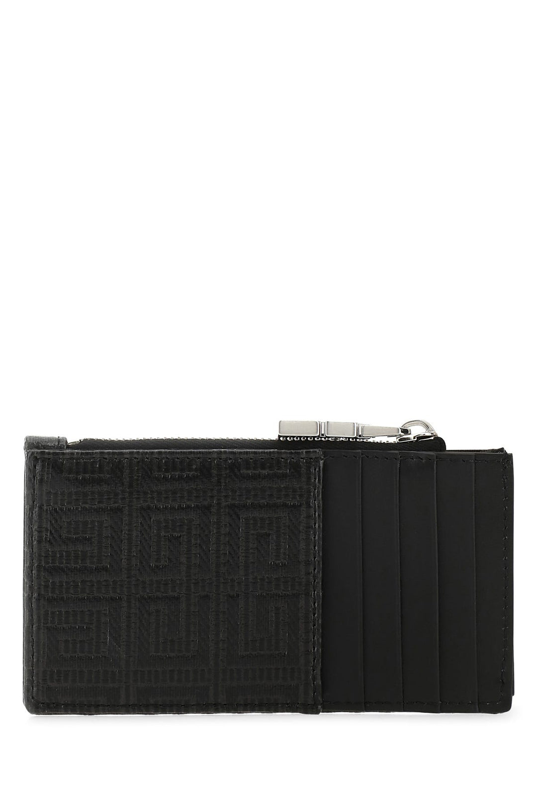 Black canvas card holder