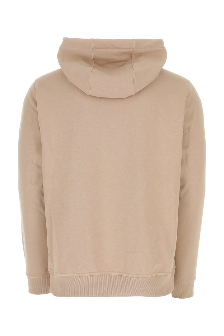 Beige stretch cotton sweatshirt