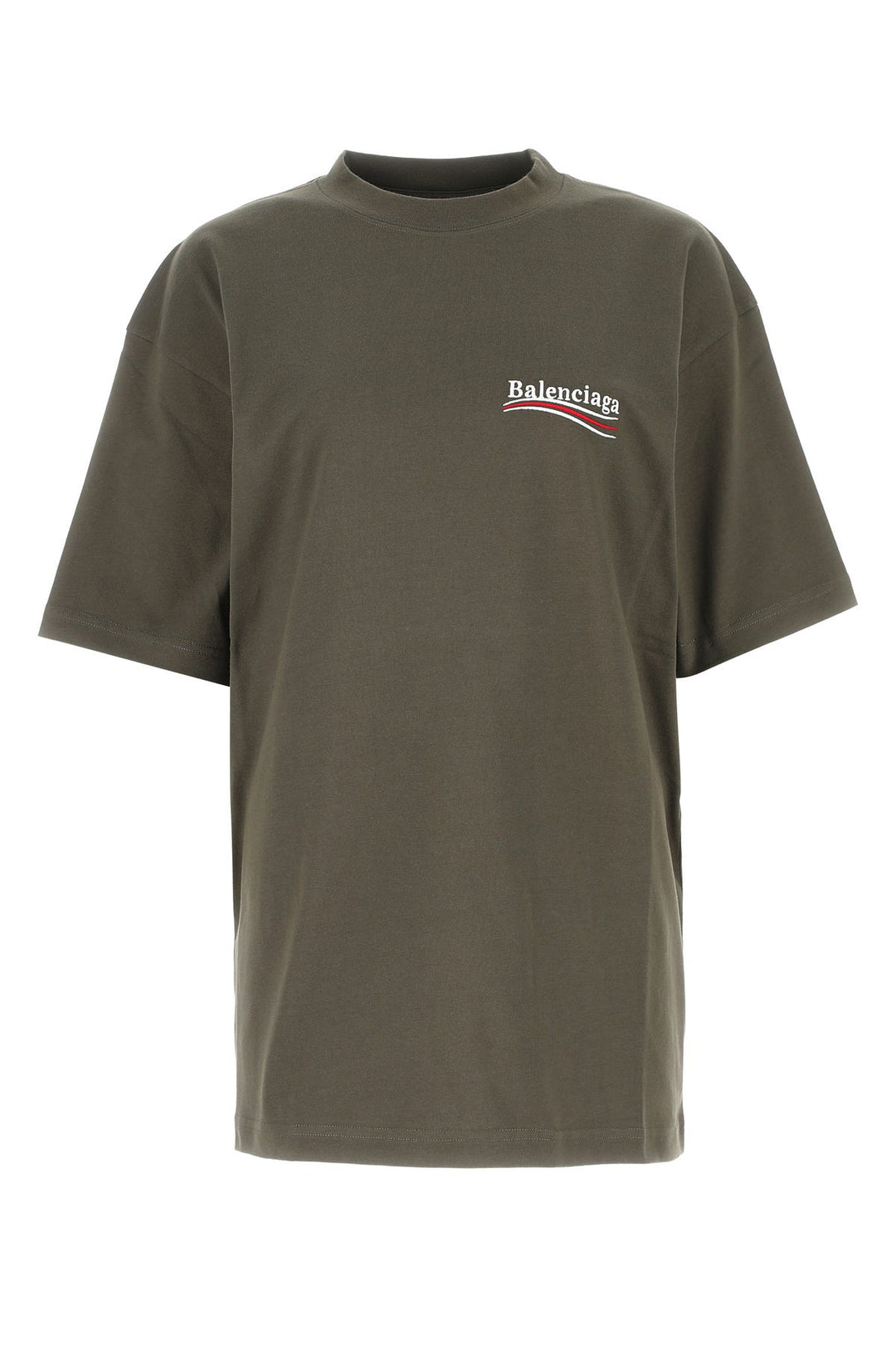 Army green cotton oversize t-shirt