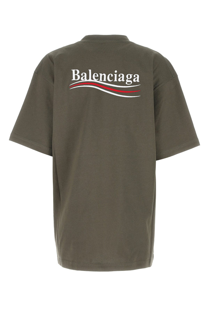 Army green cotton oversize t-shirt