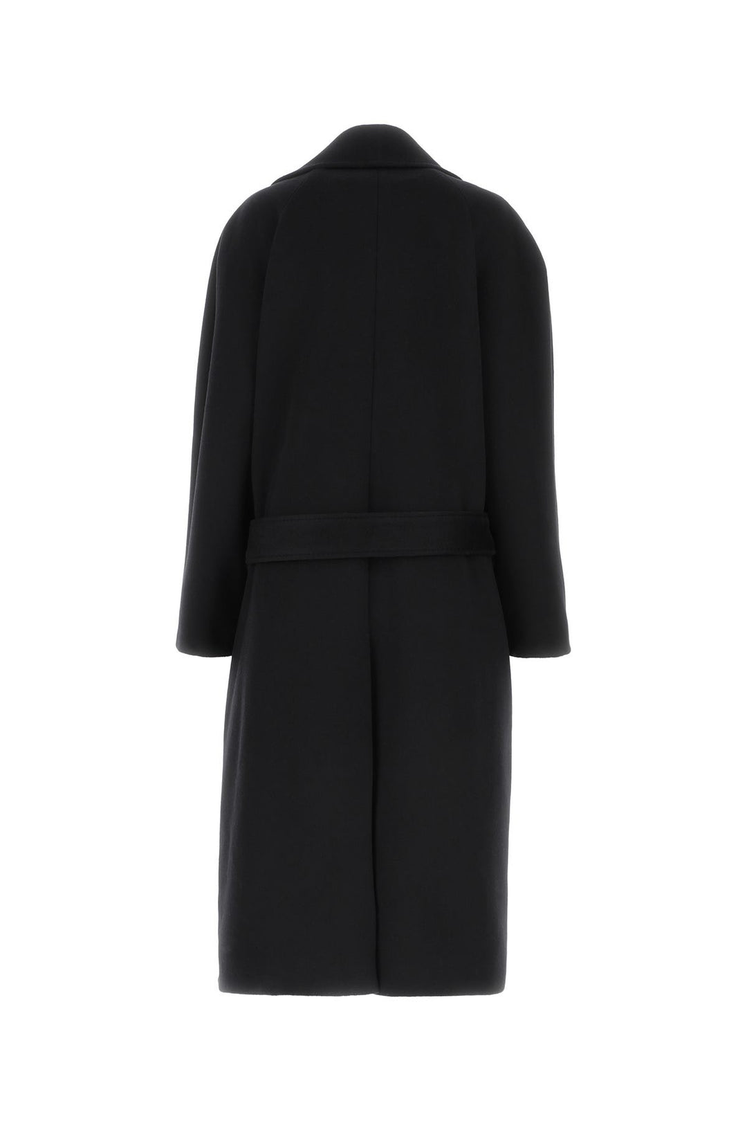 Black cashmere blend oversize coat