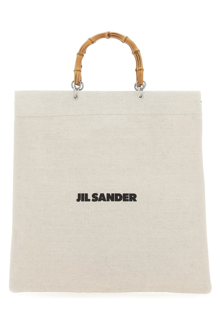 Sand canvas handbag