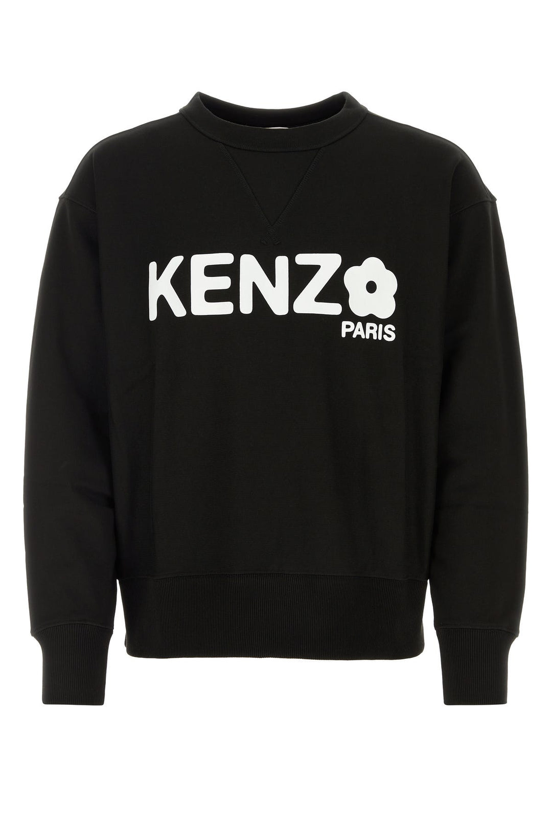 Black cotton oversize sweatshirt