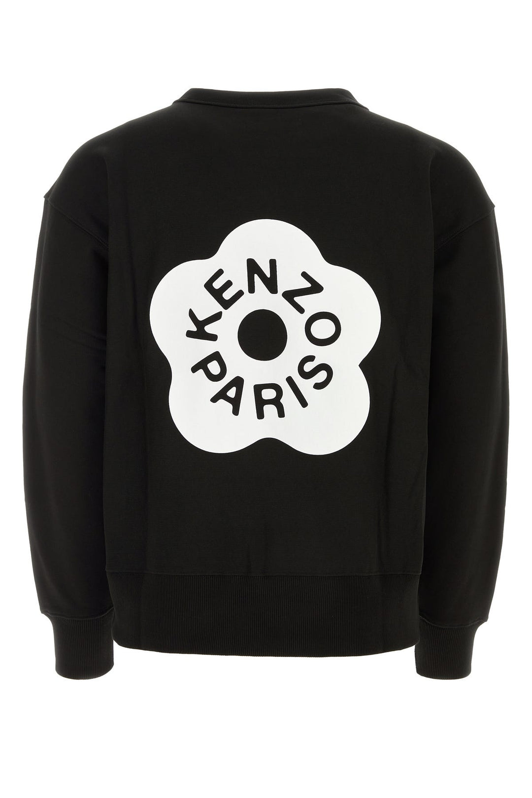 Black cotton oversize sweatshirt