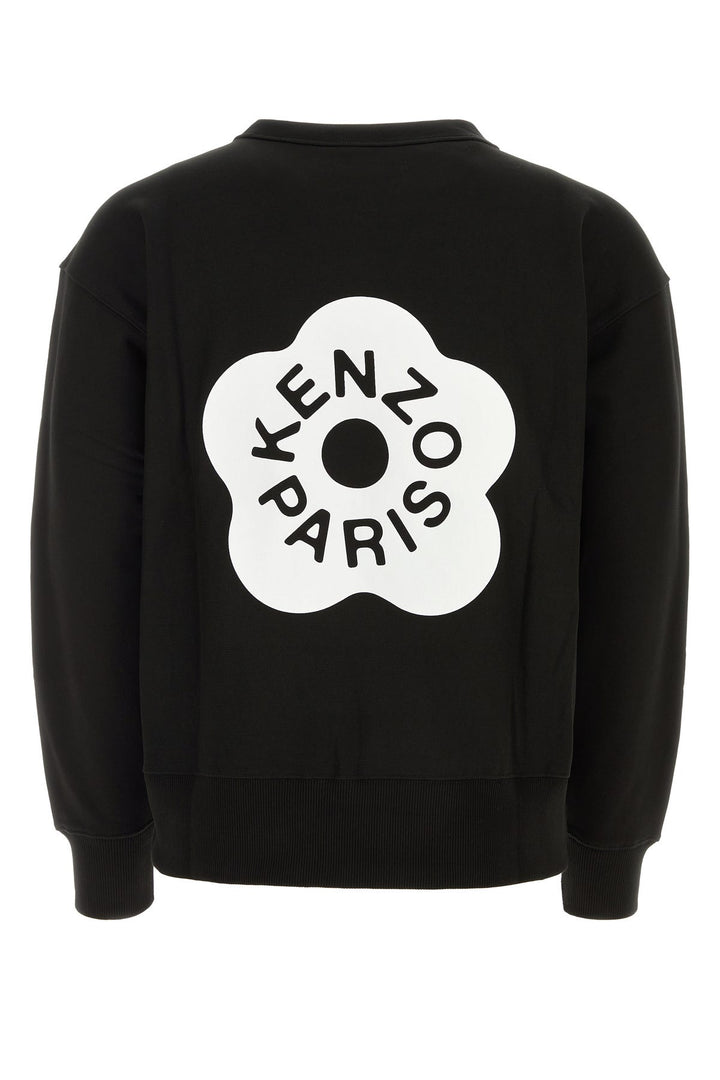 Black cotton oversize sweatshirt