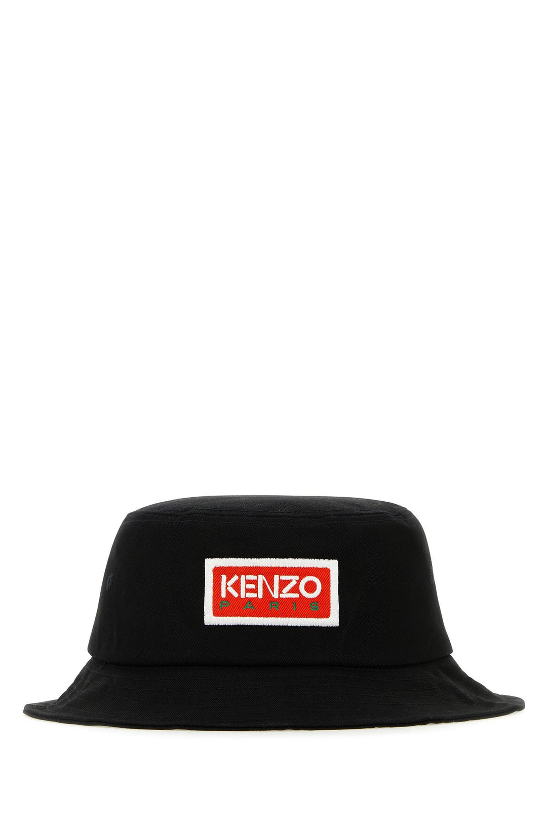 Black cotton bucket hat