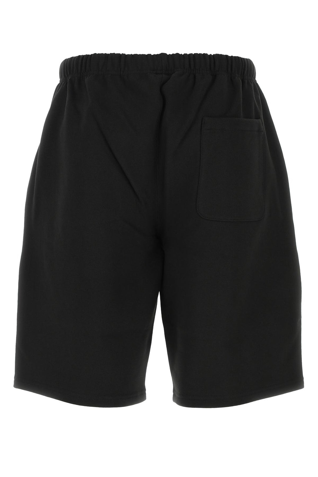 Black cotton bermuda shorts