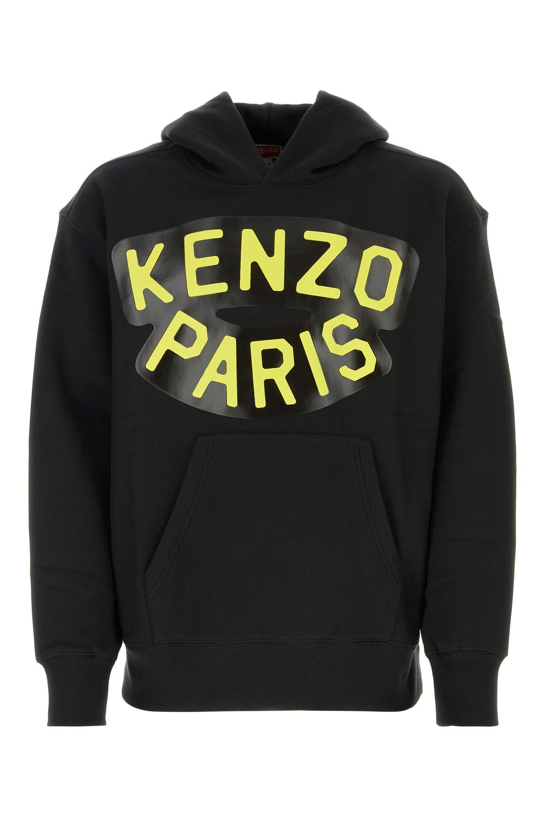 Black cotton oversize sweatshirt