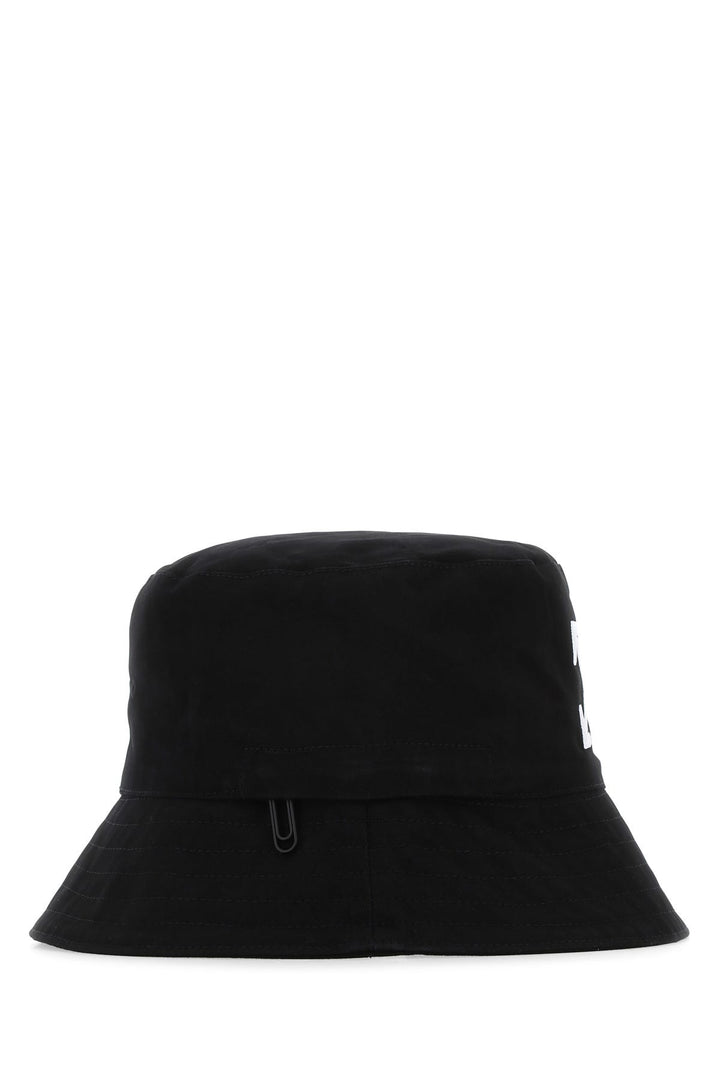 Black cotton hat