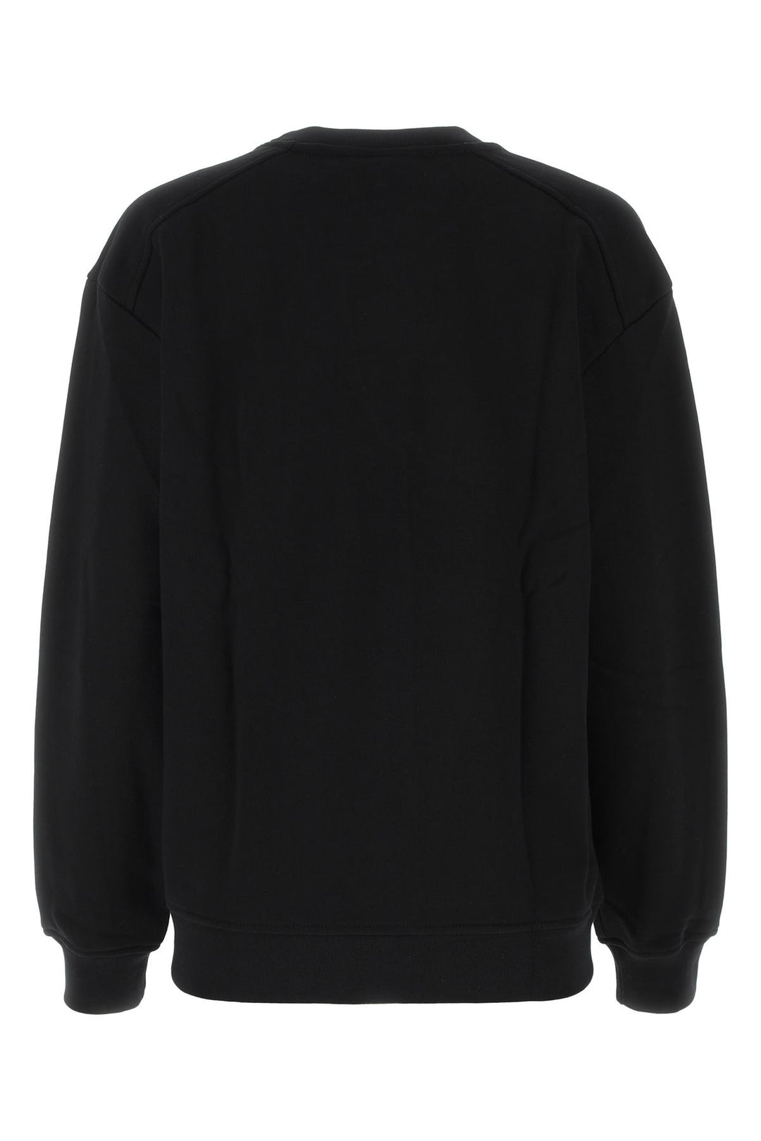 Black cotton blend sweatshirt