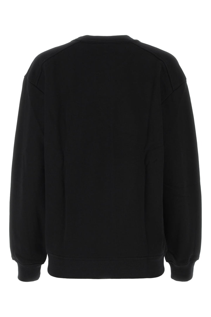 Black cotton blend sweatshirt
