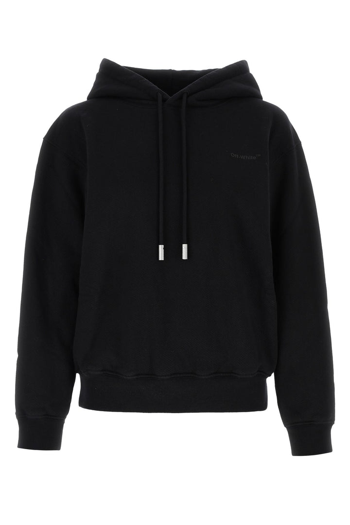 Black cotton oversize sweatshirt