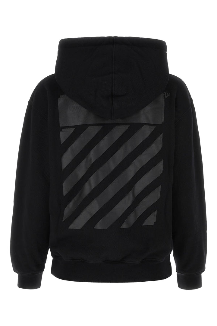Black cotton oversize sweatshirt