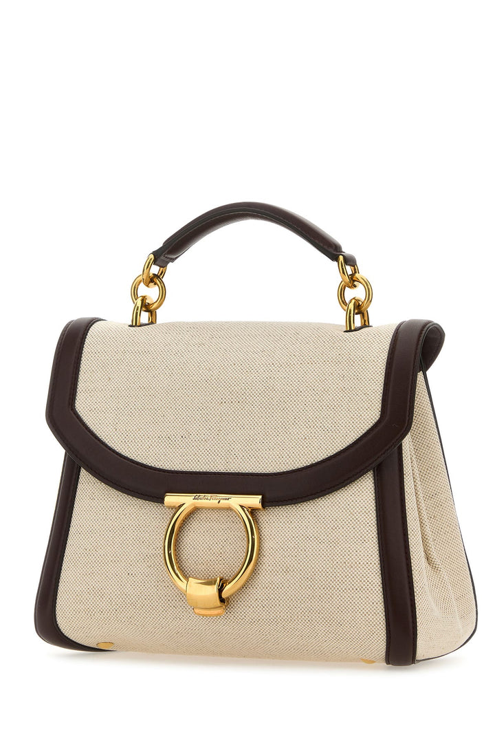 Sand canvas Margot handbag