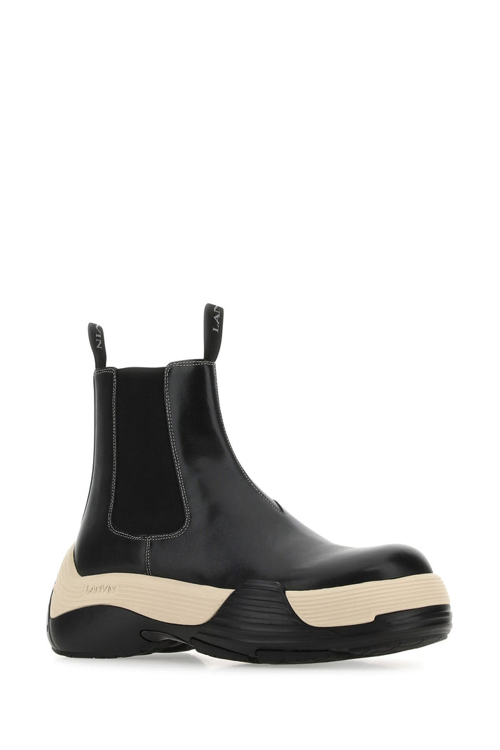 Black leather Flash X Bold ankle boots