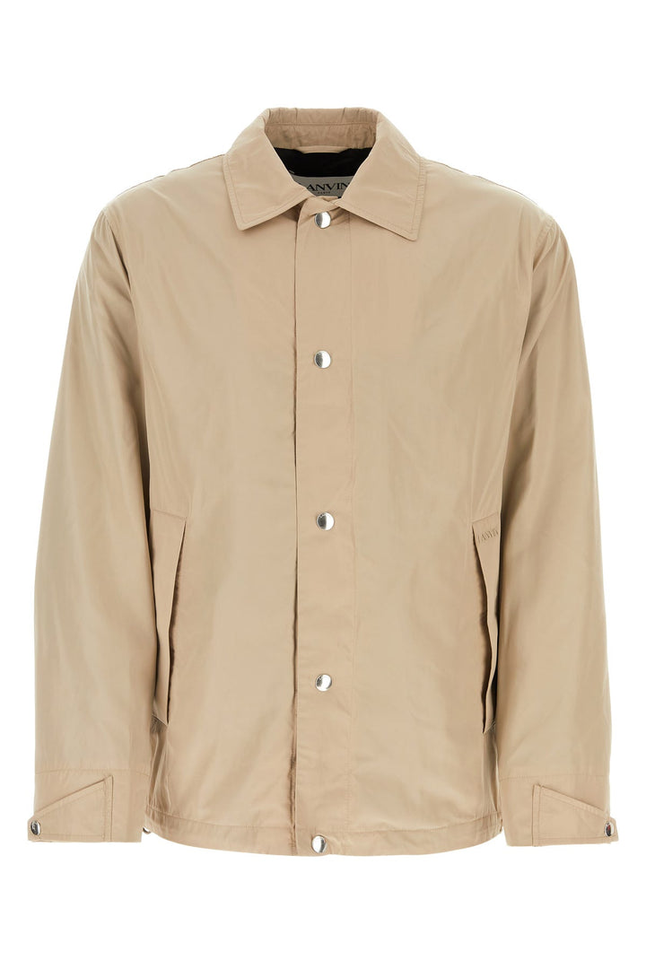 Cappuccino polyester windbreaker
