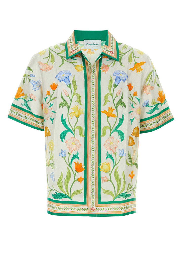 Printed silk shirt