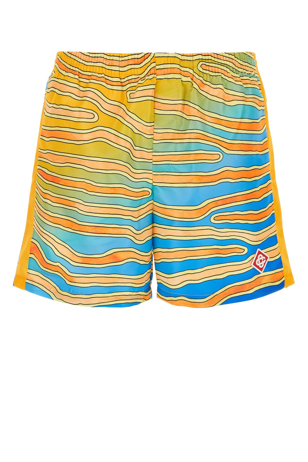 Printed polyester swimming shorts