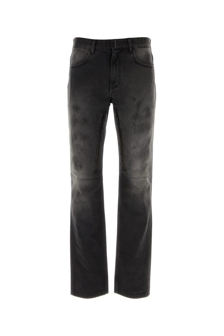 Black denim jeans