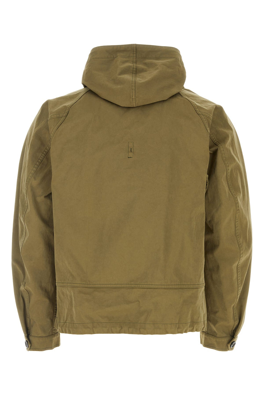 Army green polyester blend jacket