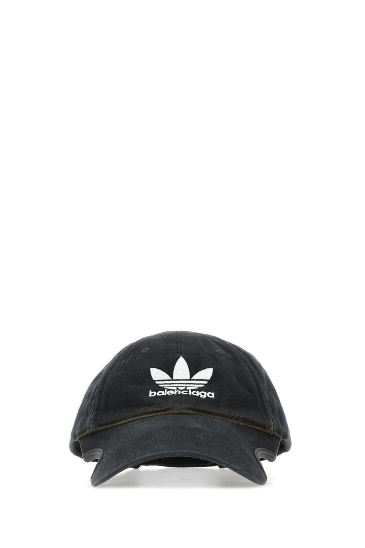 Black cotton baseball cap